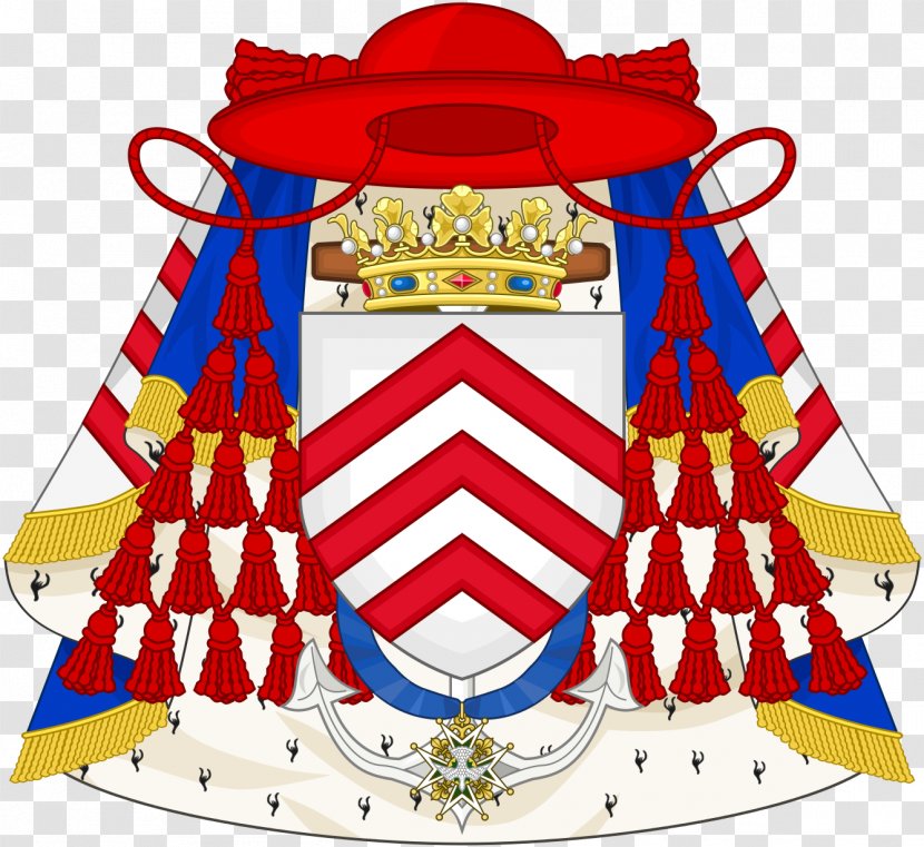 Fronsac Duke Of Richelieu Cardinal Coat Arms Chevron Transparent PNG