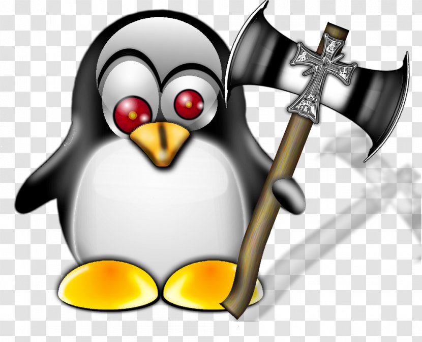 Penguin Clip Art Product Design - Bird - Evil Axe Drawings Transparent PNG