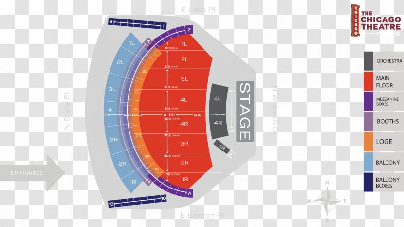 Chicago Theatre State Yost Theater Seating Plan - Brand - Chase Whisply Beta Transparent PNG