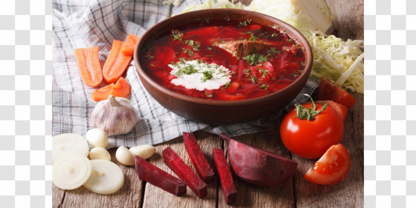 Borscht Food Vegetable Soup Meat - Egg - Garlic Transparent PNG