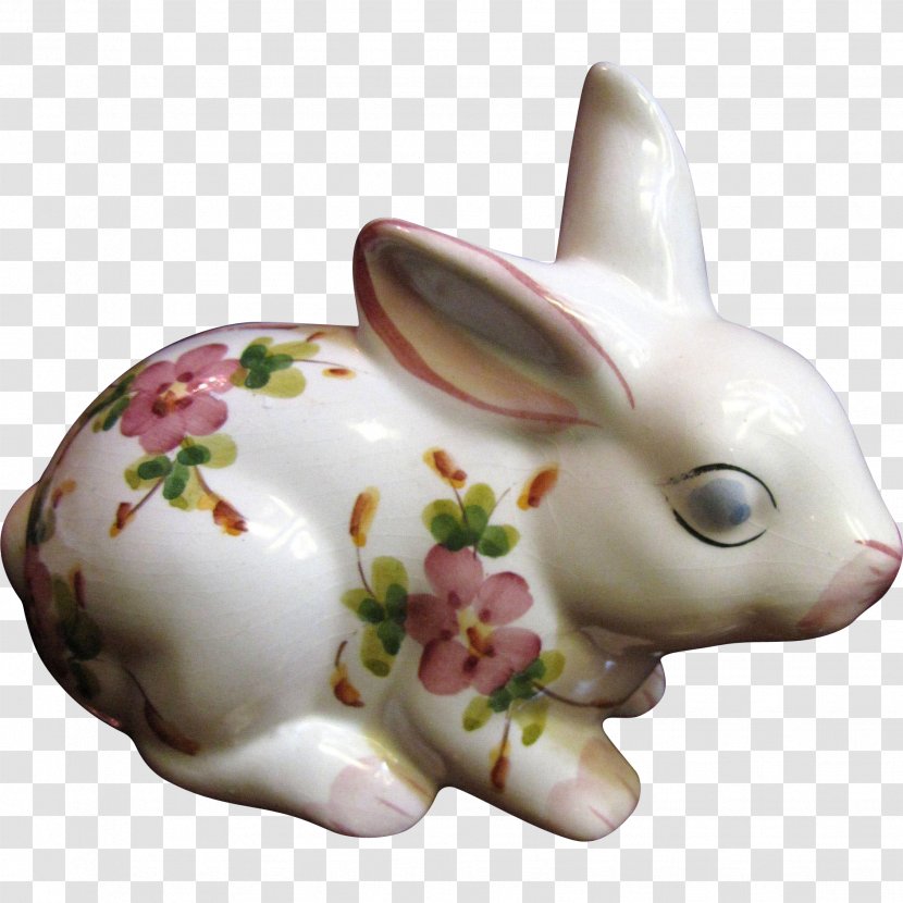 Domestic Rabbit Easter Bunny Figurine Transparent PNG