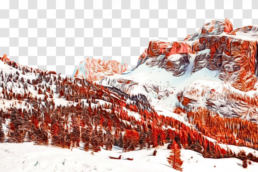 Mountain Range Glacial Landform Massif Snow Geology Transparent PNG