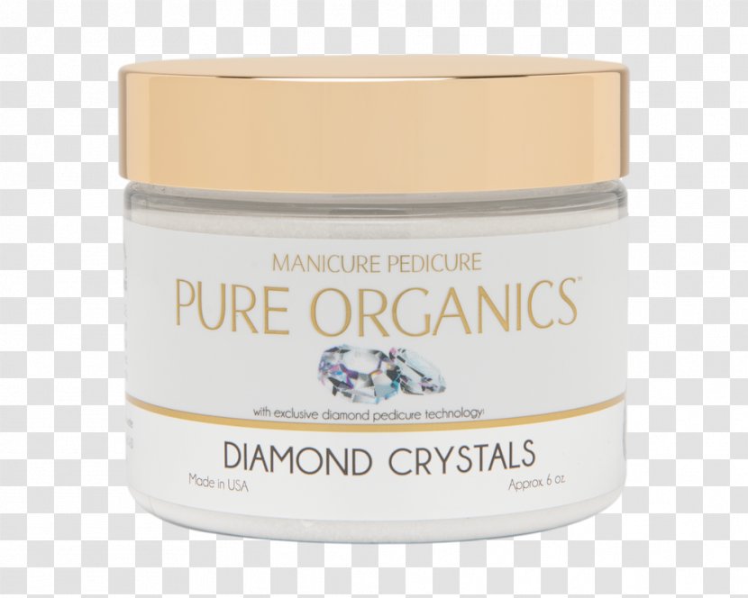 Cream Pure Organic Diamond Crystal Product - Natural Spa Supplies Transparent PNG