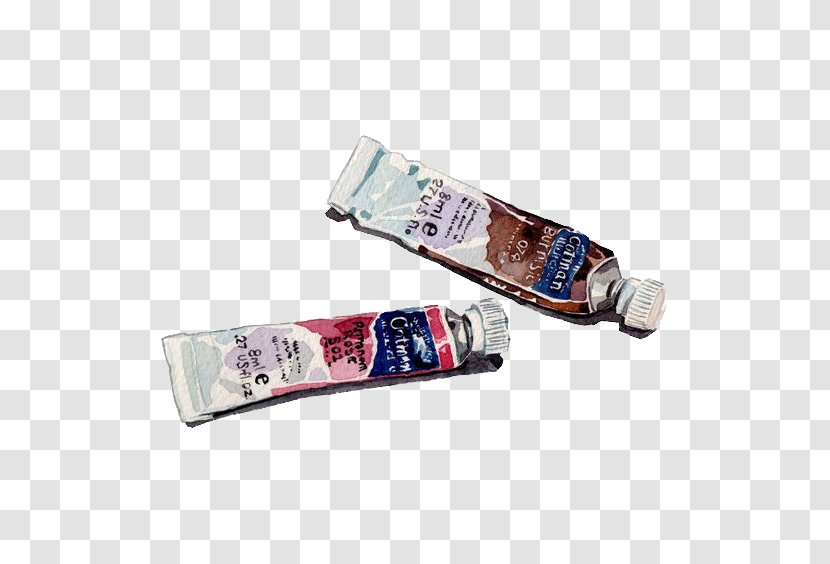 Watercolor Painting Art Drawing Illustration - Toothpaste Transparent PNG
