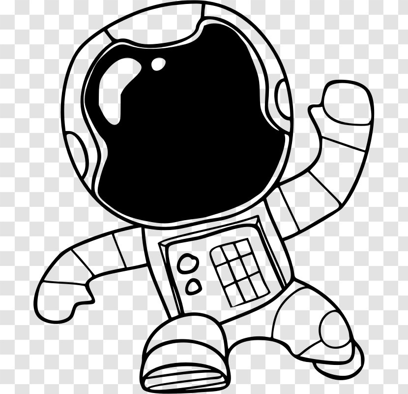Astronaut Space Suit Outer Clip Art - Cartoon Transparent PNG