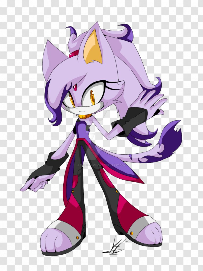Blaze The Cat Amy Rose Sonic Hedgehog Shadow - Heart Transparent PNG