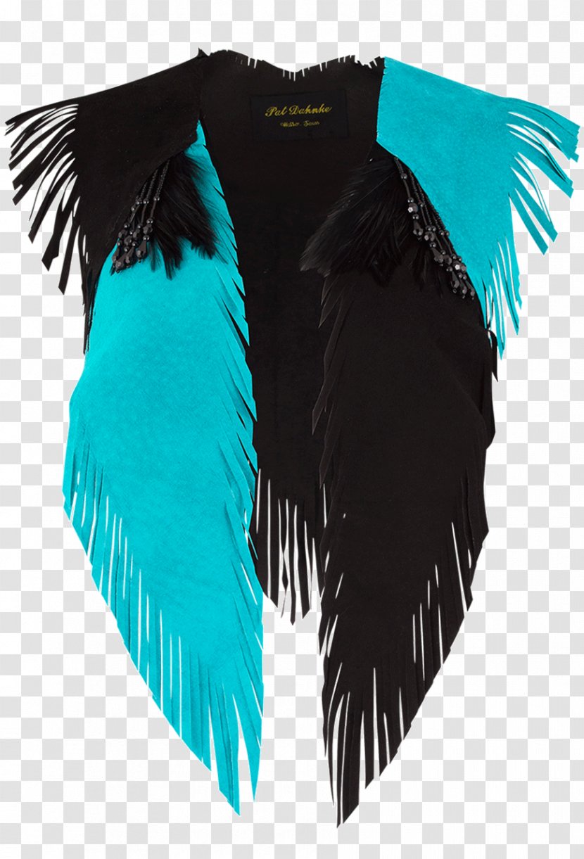 Turquoise Teal Electric Blue Feather - Microsoft Azure - Fringe Transparent PNG