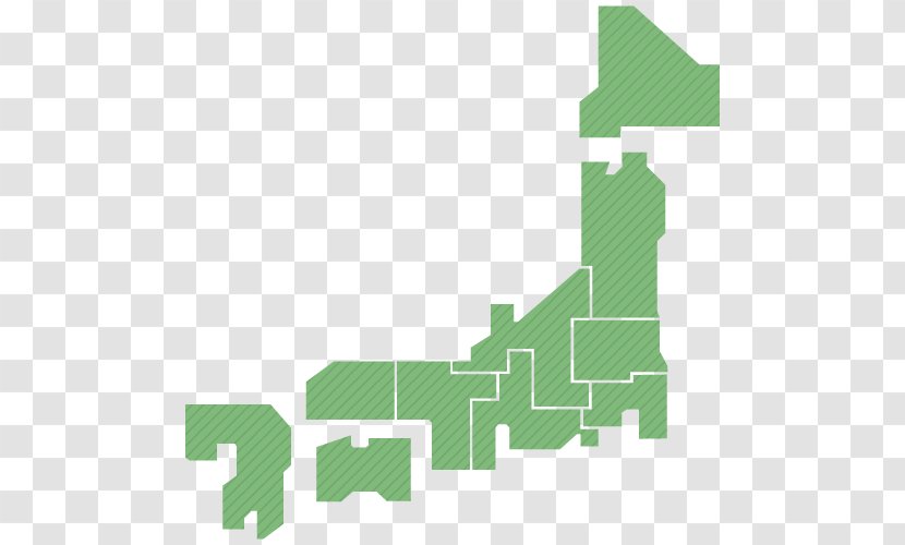 Japan Map - Blank Transparent PNG