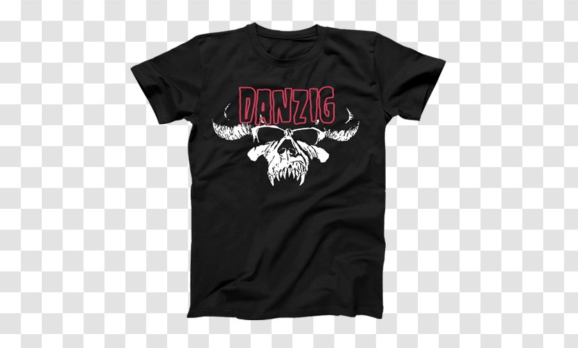 T-shirt Danzig Samhain Misfits Horror Punk - Sleeve - T Shirt Graphic Design Transparent PNG