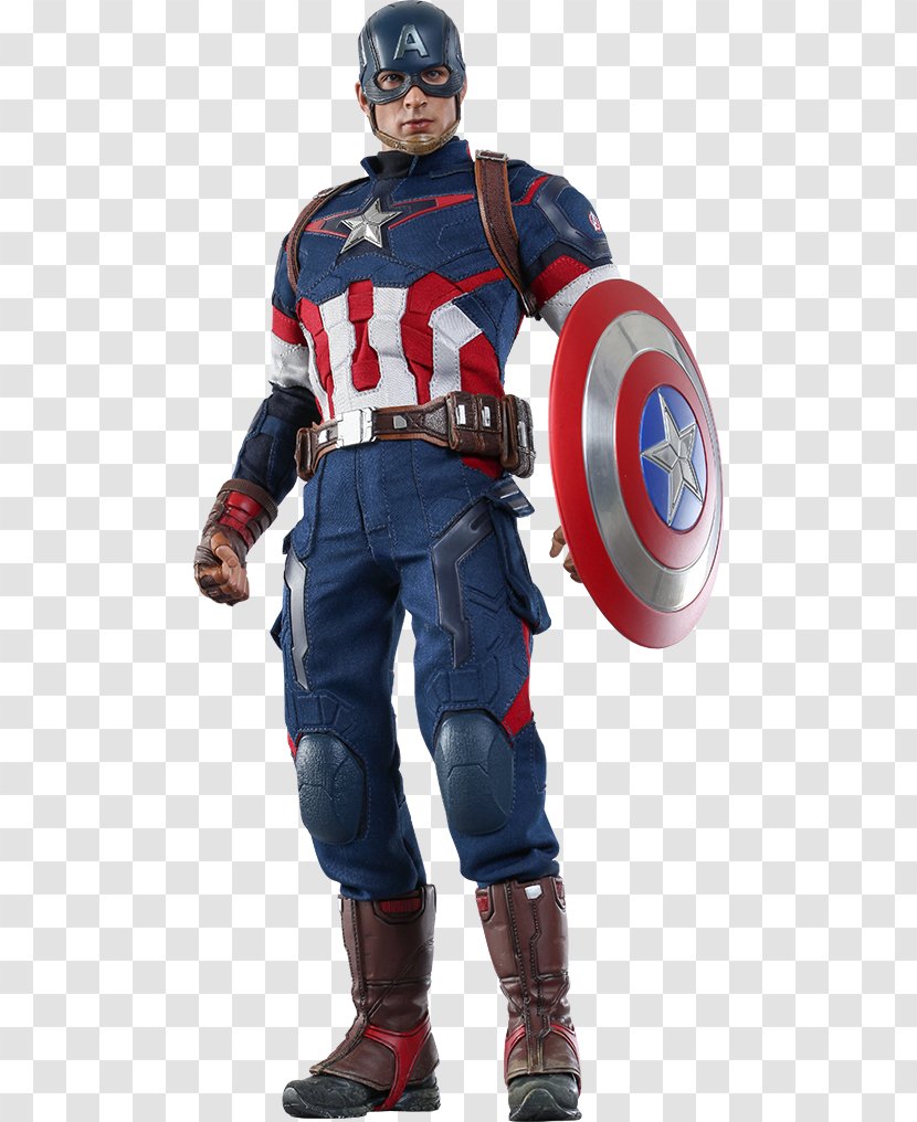 Avengers: Age Of Ultron Captain America Chris Evans Hot Toys Limited - Protective Gear In Sports - Silo Transparent PNG