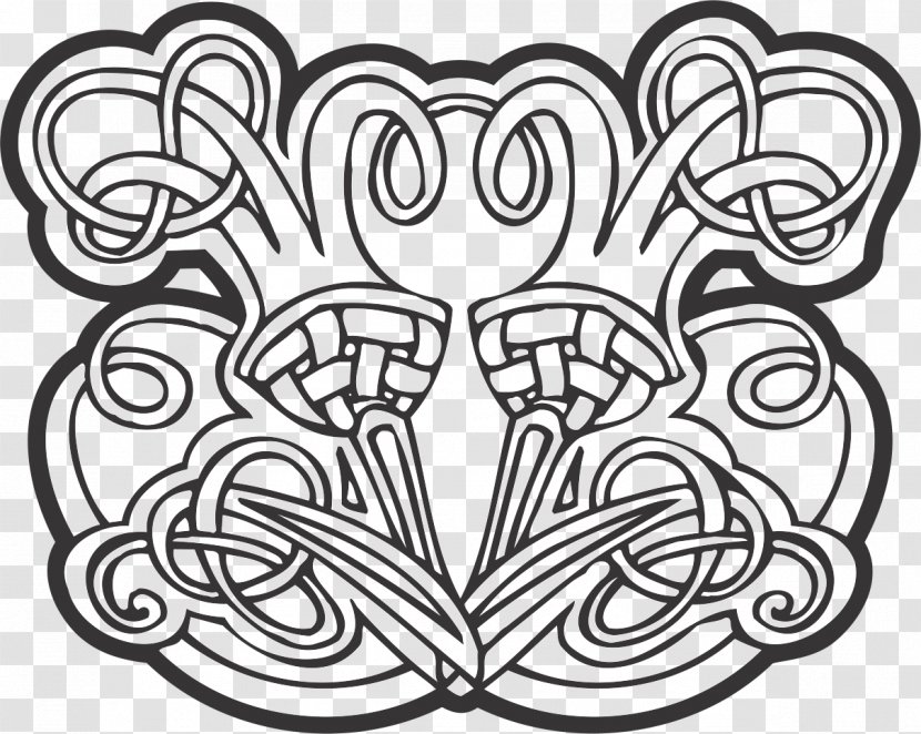 Ornament Clip Art - Monochrome Photography - Celtic Transparent PNG