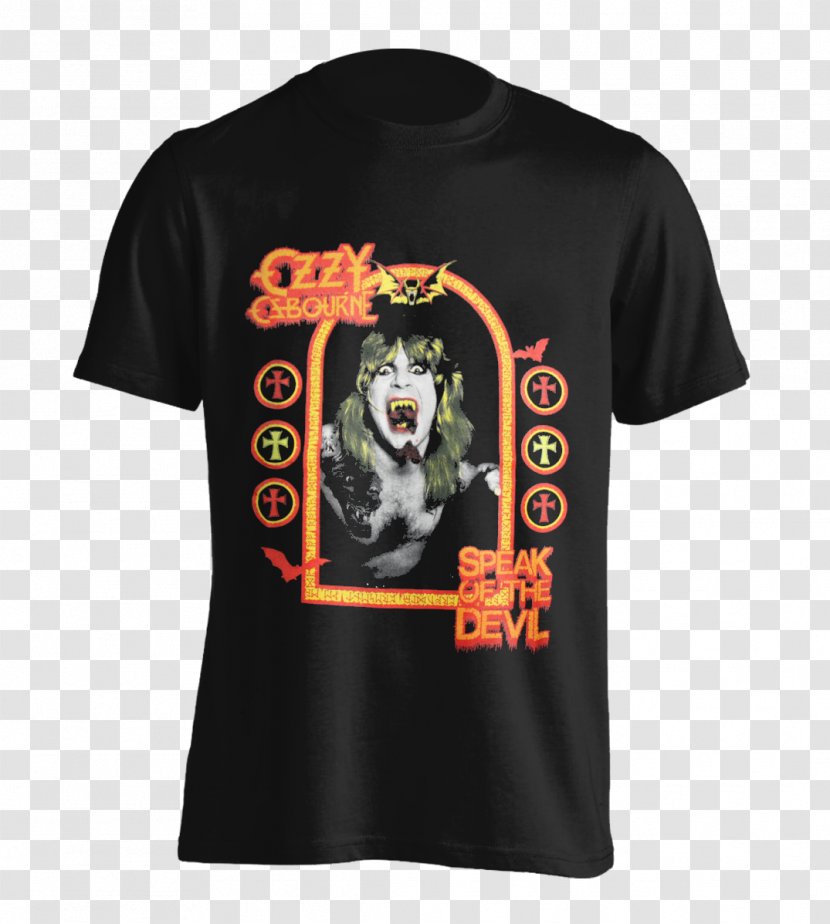 T-shirt Speak Of The Devil Black Sabbath Bark At Moon Heavy Metal - Rain Transparent PNG