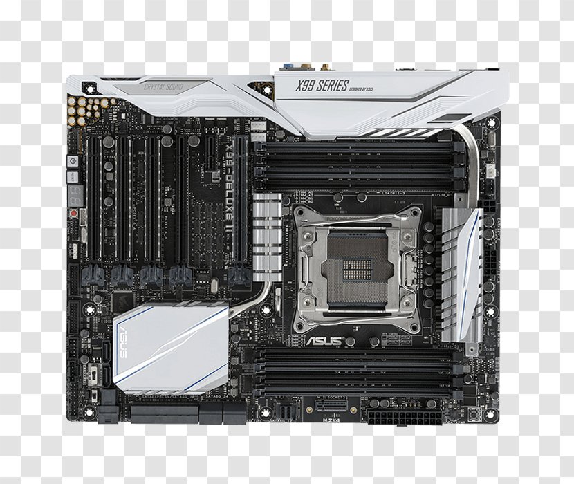 Motherboard Central Processing Unit Computer Hardware System Cooling Parts ASUS X99-DELUXE II - Component - LGA 2011 Transparent PNG