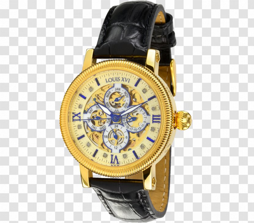 France Clock Watch Strap Platinum Transparent PNG