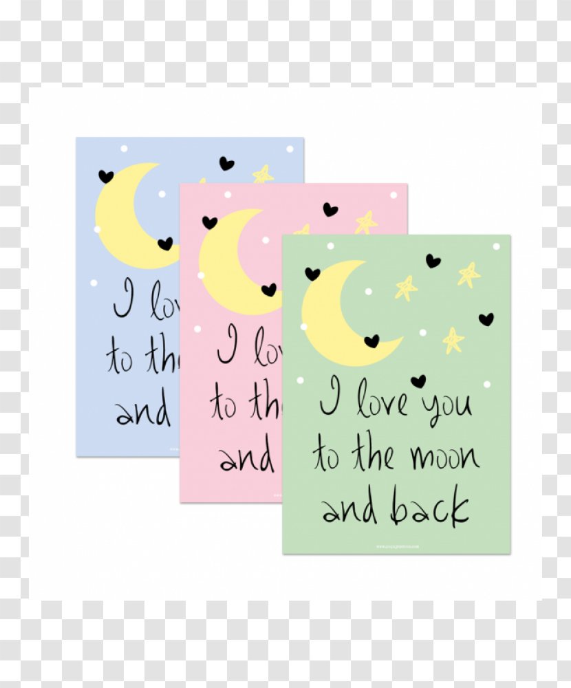 Paper Post-it Note Greeting & Cards Rectangle Font - Love You To The Moon Transparent PNG