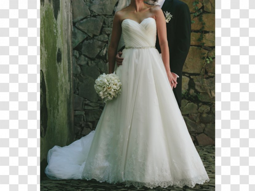 Wedding Dress Shoulder Cocktail Satin - Flower Transparent PNG