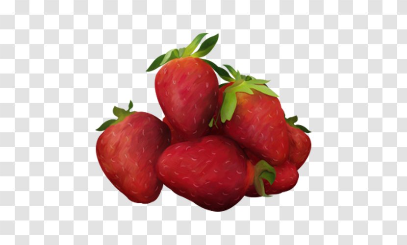 Strawberry Fruit Aedmaasikas Sour Cherry - Strawberries - Red Transparent PNG