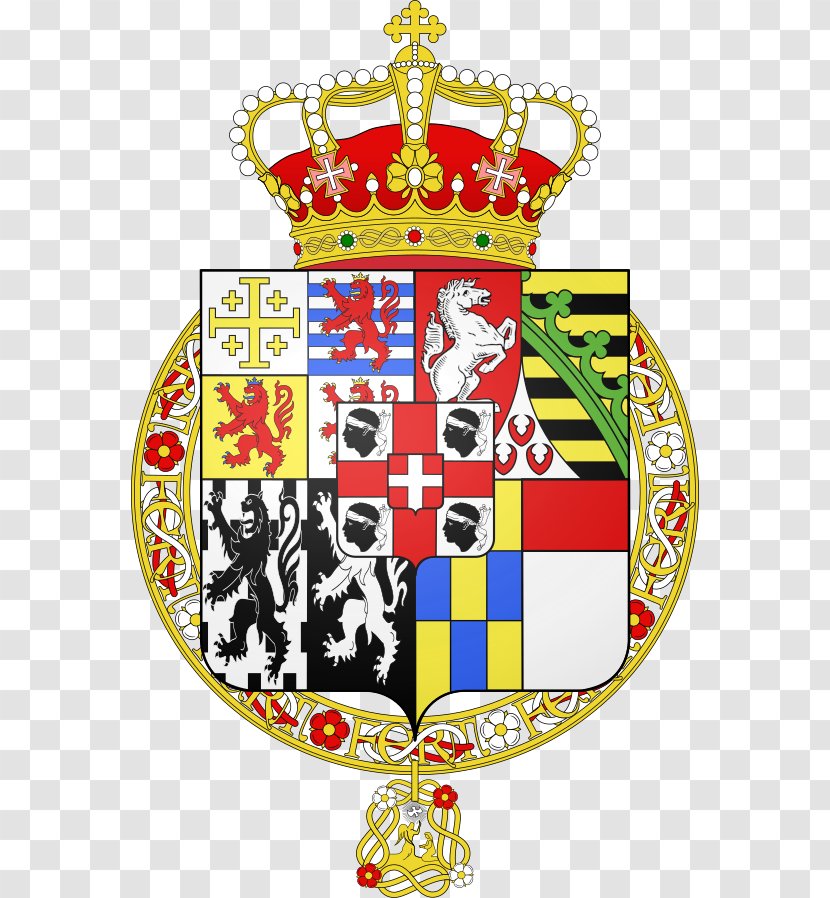 Kingdom Of Sardinia Austria Coat Arms Archduke Spain - Emperor - Charles Albert Transparent PNG