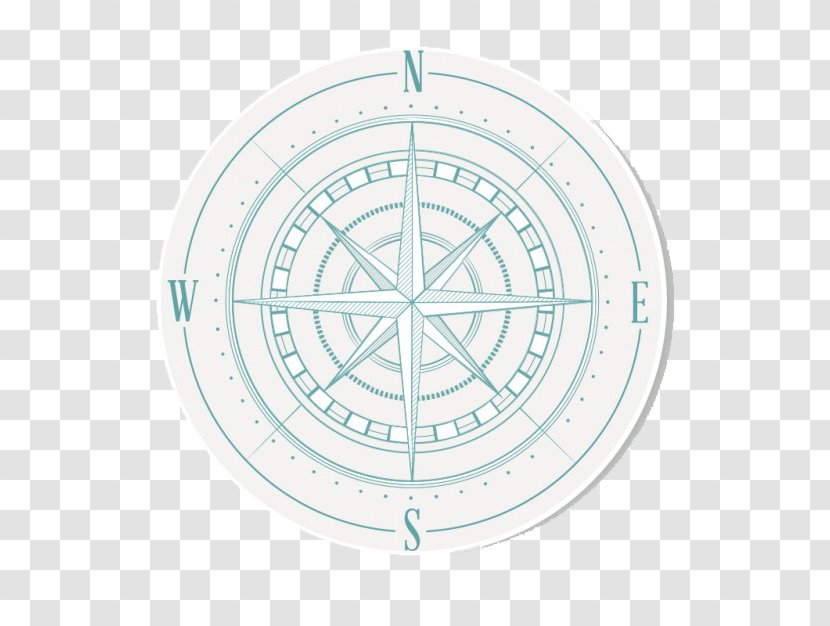 North Euclidean Vector Compass - Symmetry - Lines Transparent PNG