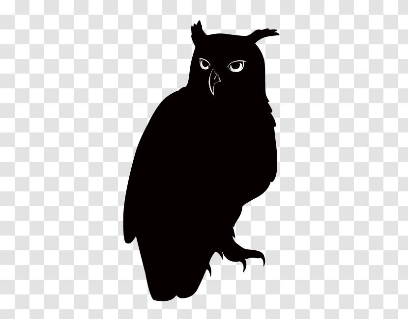 Eurasian Eagle-owl Silhouette Illustration Photography - Great Horned Owl - Trophe Vector Transparent PNG