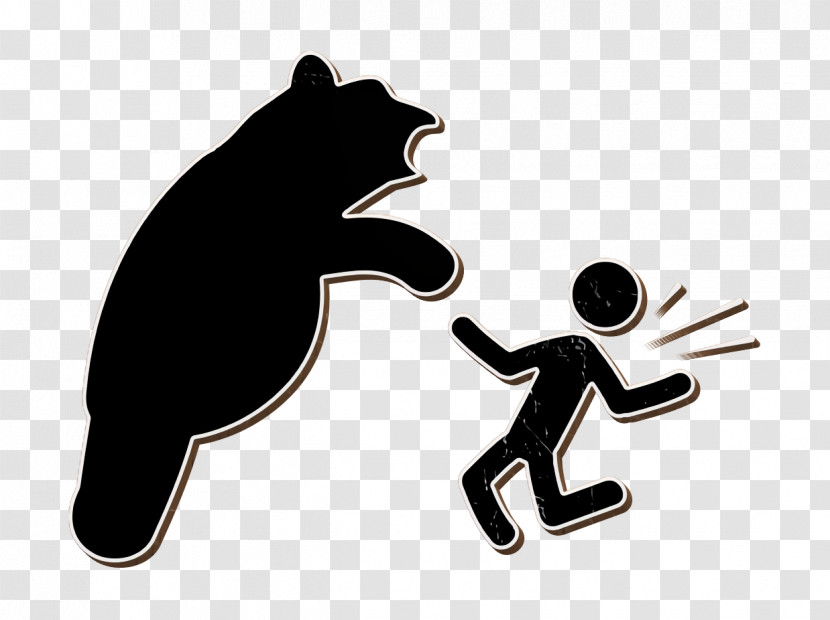 Attack Icon People Icon Bear Attacking Icon Transparent PNG