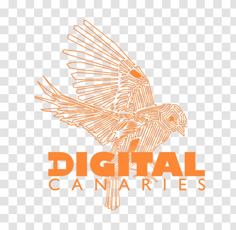 Digital Canaries Film Studios Logo Cobalt Brand Font - Orange Transparent PNG