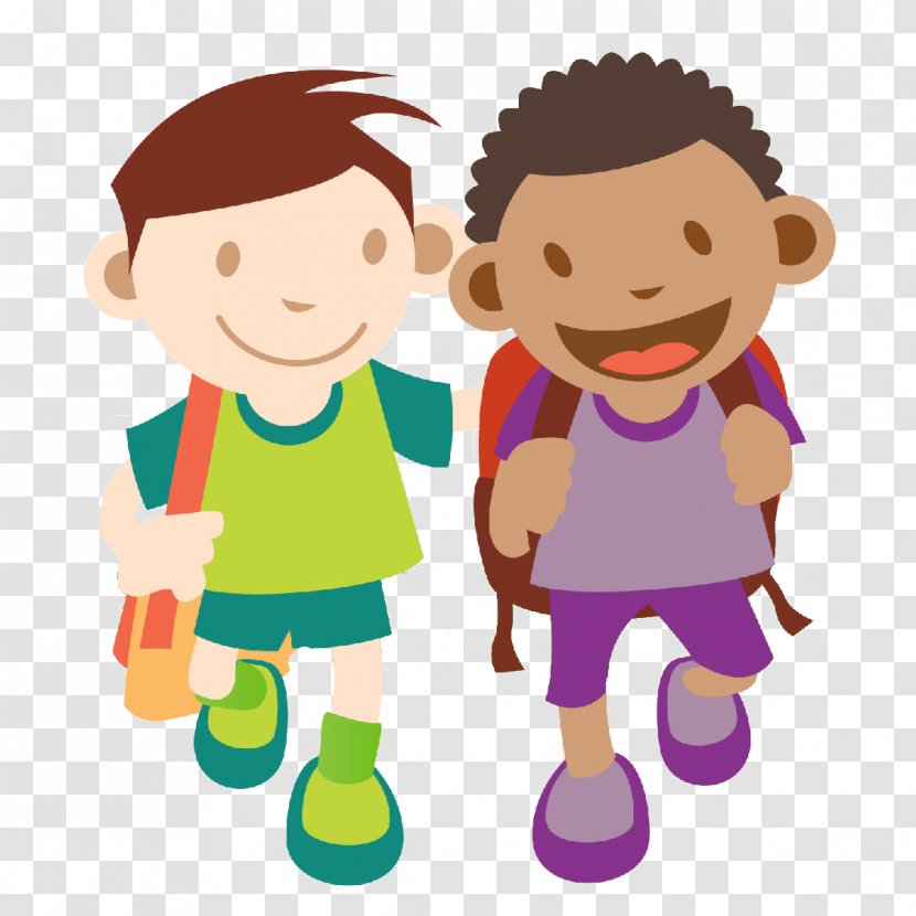 First Day Of School - Fun - Playing With Kids Holding Hands Transparent PNG