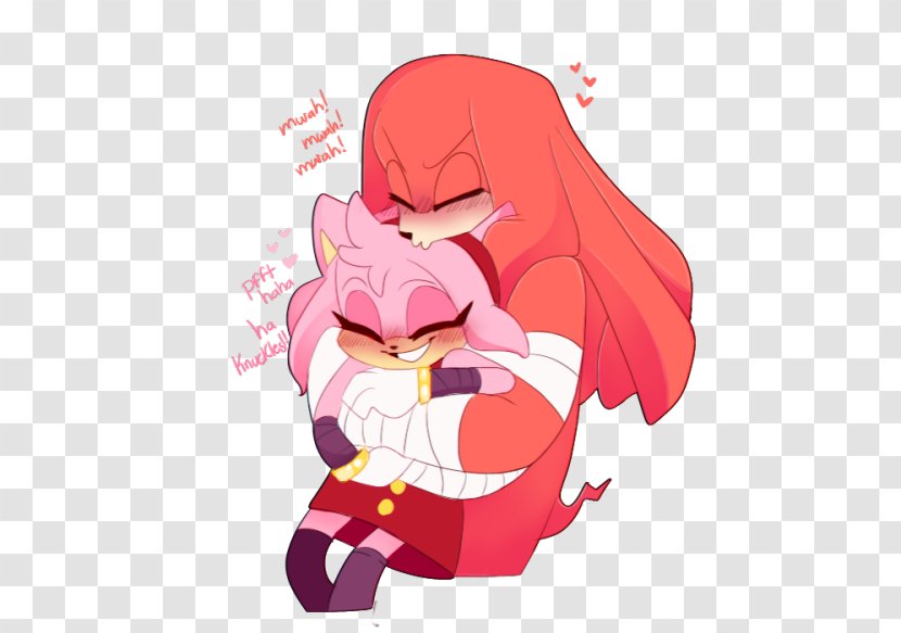 Knuckles The Echidna Amy Rose Sonic & Drawing - Cartoon - Princess Bubblegum Transparent PNG