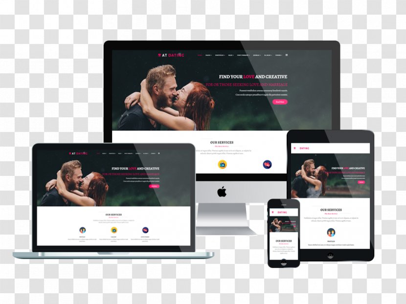 Responsive Web Design Template System Website - Display Advertising - Vote Online Transparent PNG