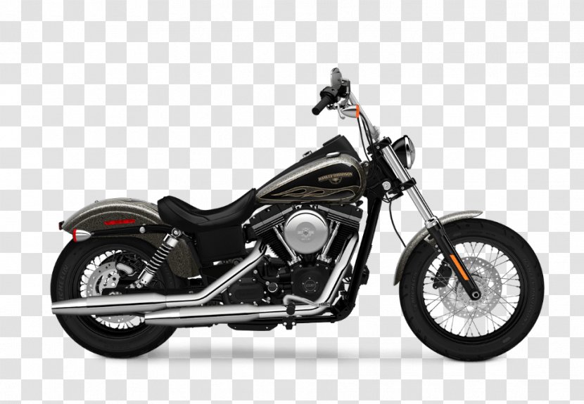 Harley-Davidson Super Glide Bobber Motorcycle Street - Vehicle Transparent PNG