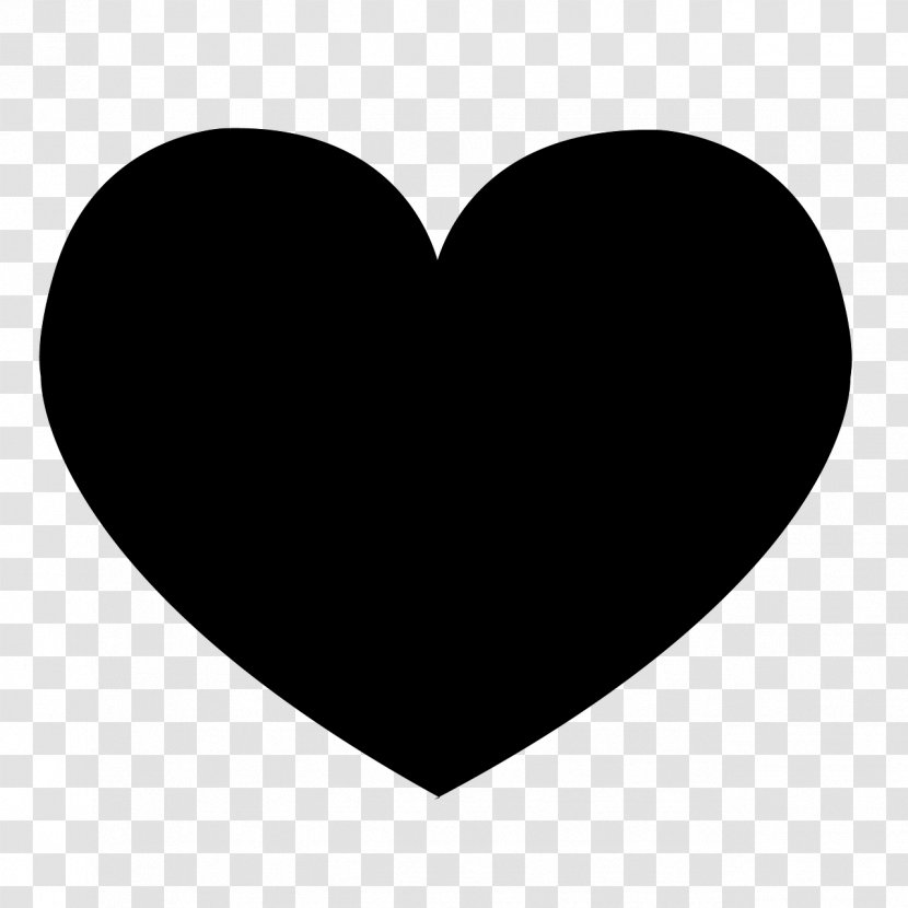 Silhouette Heart Shape - Love Transparent PNG