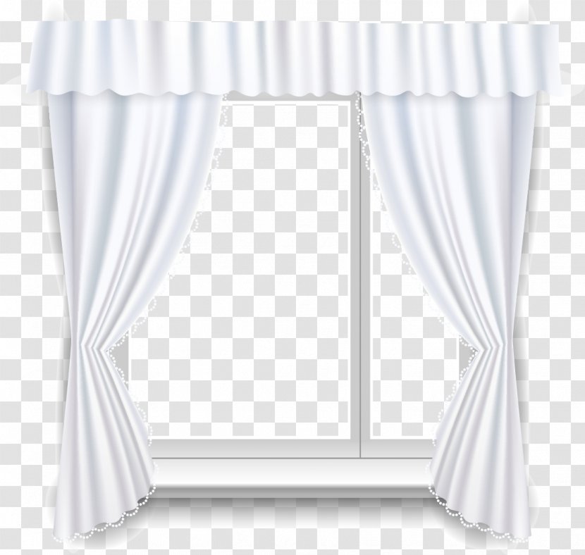 Window Free Content Curtain Clip Art - Vector Painted Windows Transparent PNG