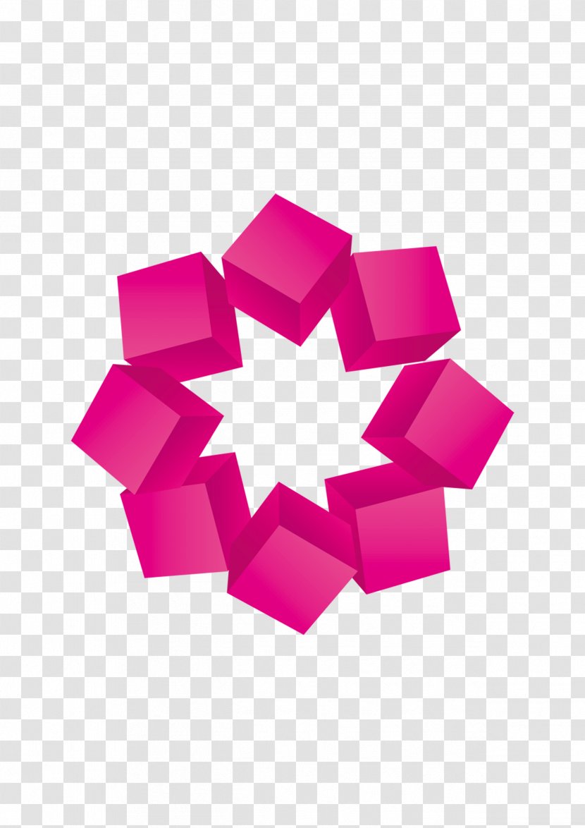 Drawing - Pink - Cube Transparent PNG