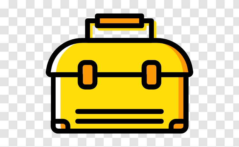 Hand Tool Boxes Clip Art - Yellow - Toolbox Icon Transparent PNG