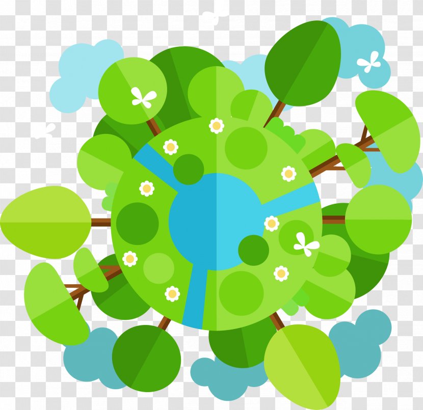 Earth Creativity Clip Art - Green - Creative Plant Transparent PNG