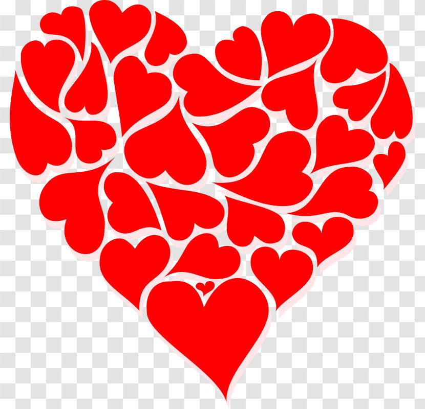 Valentines Day Heart Love Clip Art - Frame - Valentine Heat Cliparts Transparent PNG