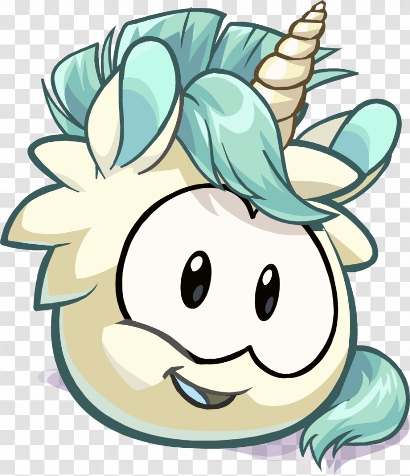 Club Penguin Coloring Book Video Game - Animal - Unicorn Head Transparent PNG