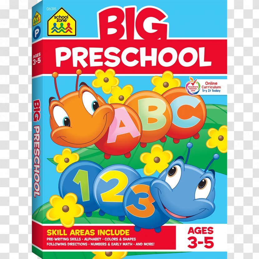 Big Preschool Kindergarten Workbook Pre-school Education School Zone - Video Game Software - Writing Books Amazon Sale Transparent PNG