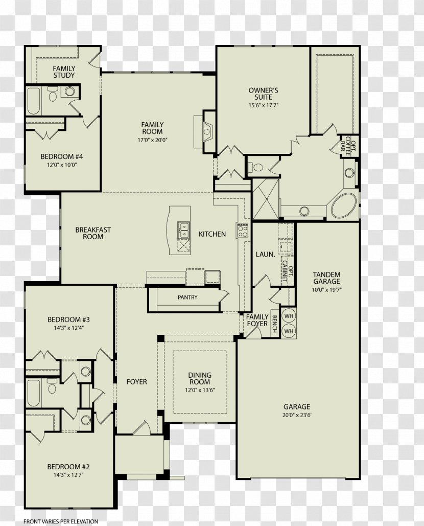 House Plan Floor - Custom Home - Real Estate Transparent PNG