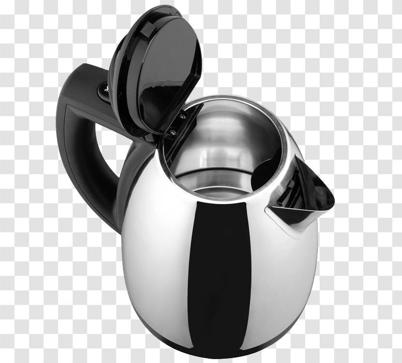 Electric Kettle Burn Steam Heating - Teapot - Silver Grey Open Hot Transparent PNG
