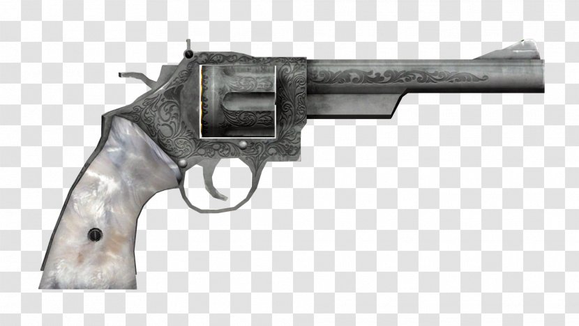 Fallout: New Vegas Fallout 3 .44 Magnum Revolver Firearm - Gun - Weapon Transparent PNG