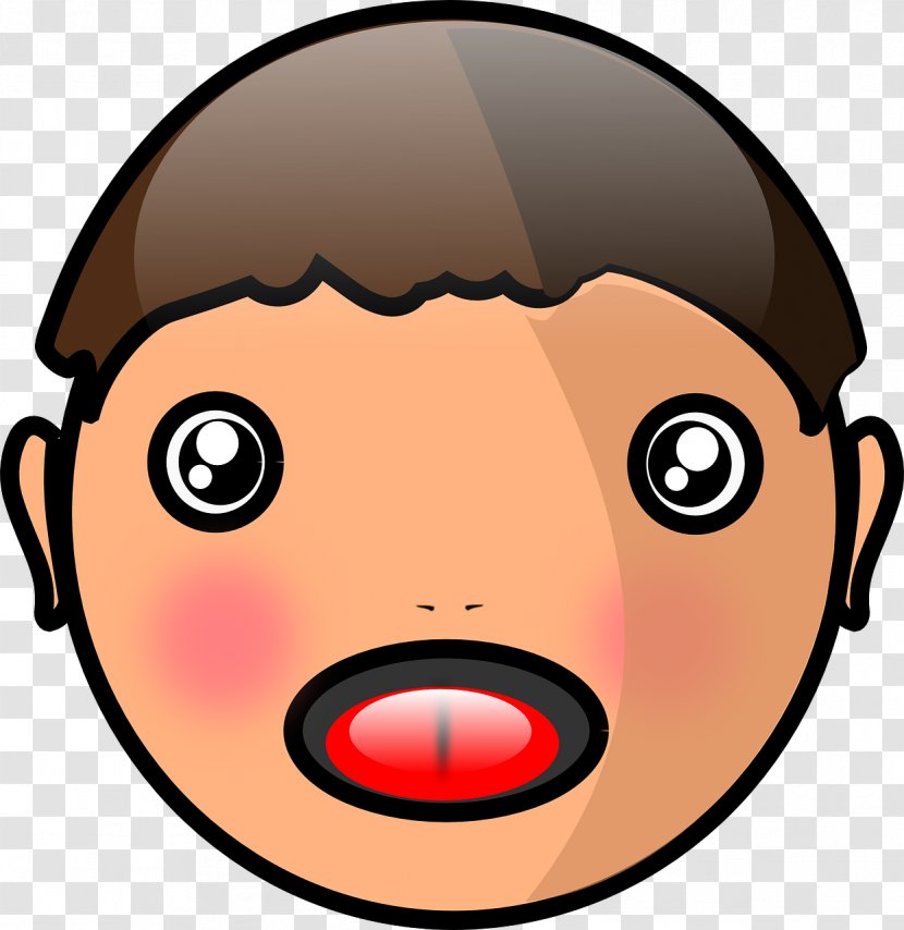 Clip Art - Cheek - Boy Face Transparent PNG