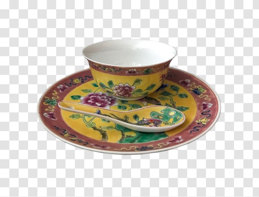 Coffee Cup Saucer Porcelain Platter Transparent PNG
