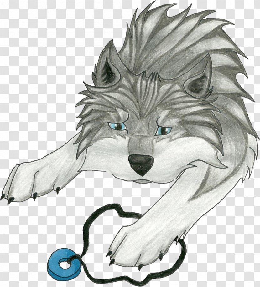 Sketch Illustration Line Art Paw Legendary Creature - Dog Like Mammal - Wolf Spirit Transparent PNG