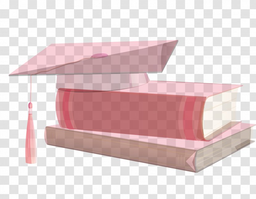 Euclidean Vector Pink Hat - Designer - Book Cap Transparent PNG