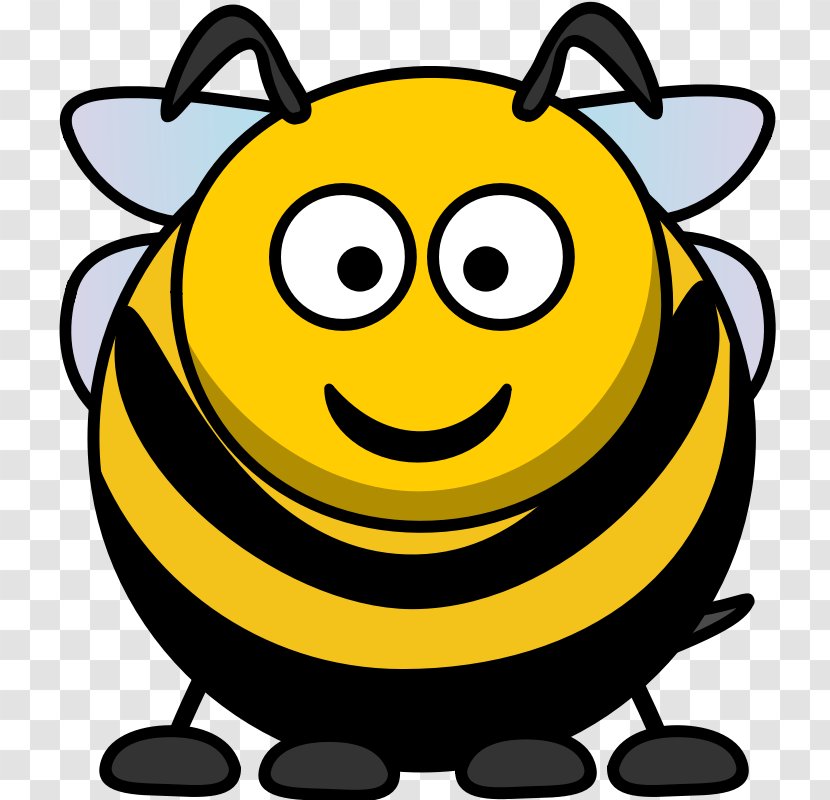 Bee Free Content Clip Art - Happiness - Honeybee Cartoon Transparent PNG