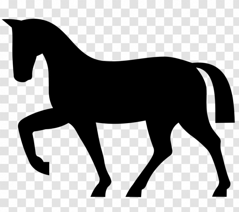Horse Colt Silhouette Clip Art - Mustang Transparent PNG