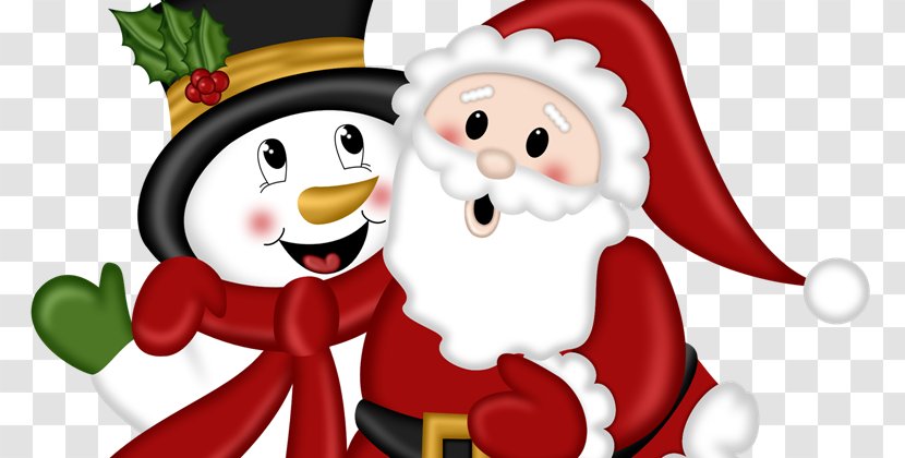 Santa Claus Christmas Day Clip Art Snowman Image - Vector Transparent PNG