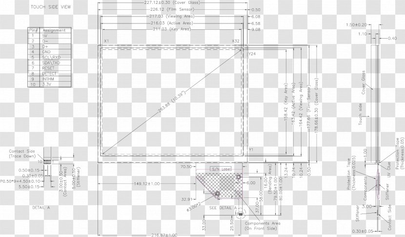 Architecture Drawing Diagram - Line Art - Glass Display Panels Transparent PNG