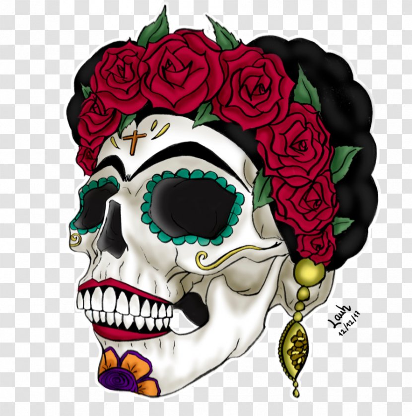Frida Kahlo Museum Skull Artist Painting - Khalo Transparent PNG